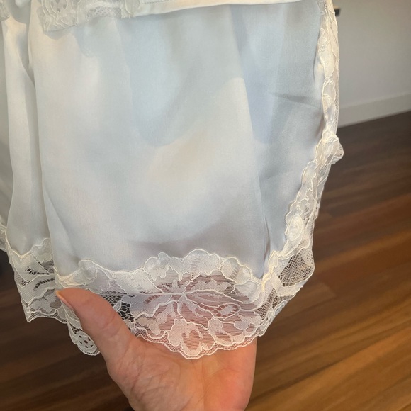 Kat the Label Madeline White Ivory Lace Satin Cami and Shorts Set S - Picture 7 of 7